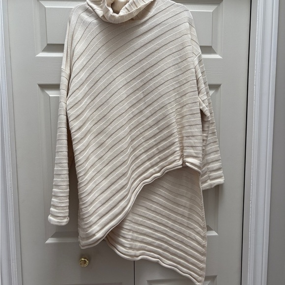 Free People Sweaters - Free people Cream Asymmetrical Women Sweater dress